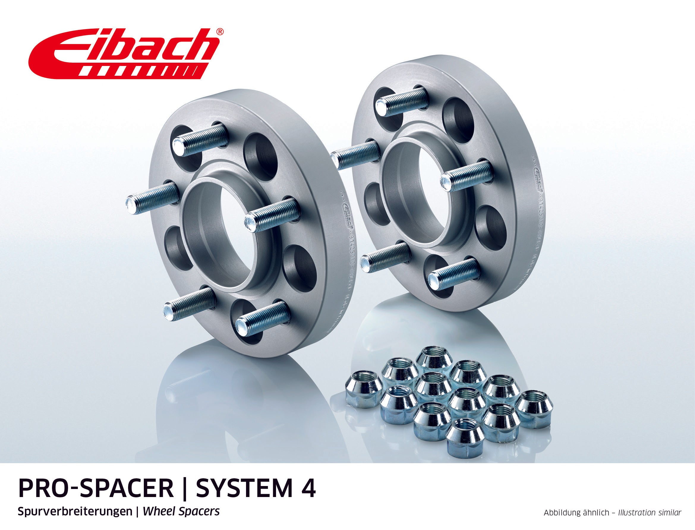 Eibach Pro-Spacer Kit (Pair Of Spacers) 15mm Per Spacer (System 4)  S90-4-15-010 (Silver)