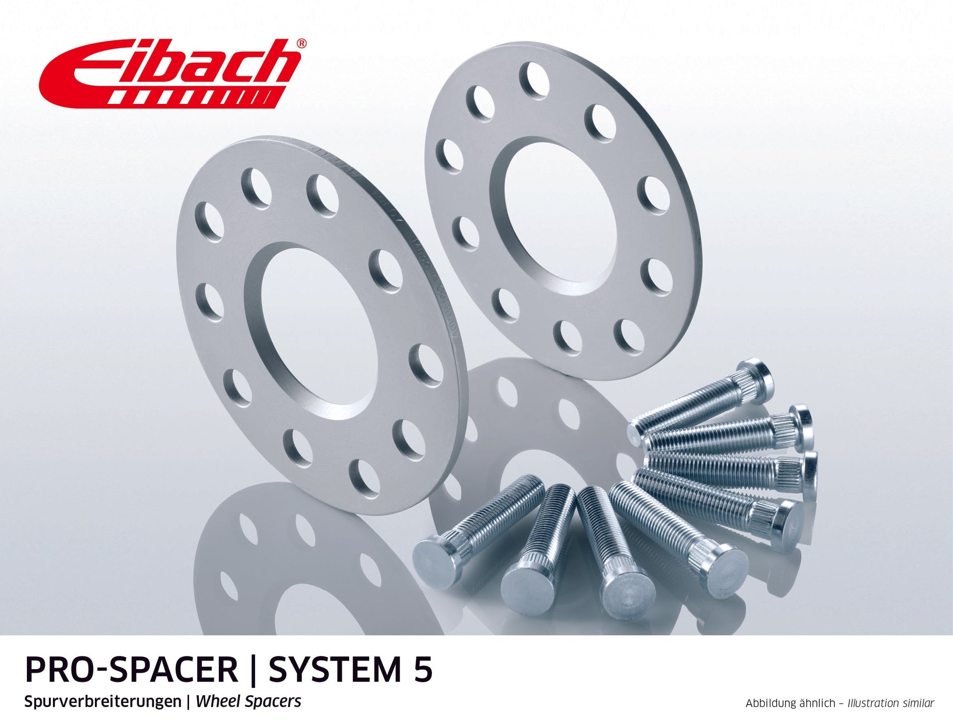 Eibach Pro-Spacer Kit (Pair Of Spacers) 5mm Per Spacer (System 5) S90-5-05-032 (Silver) at £76.29
