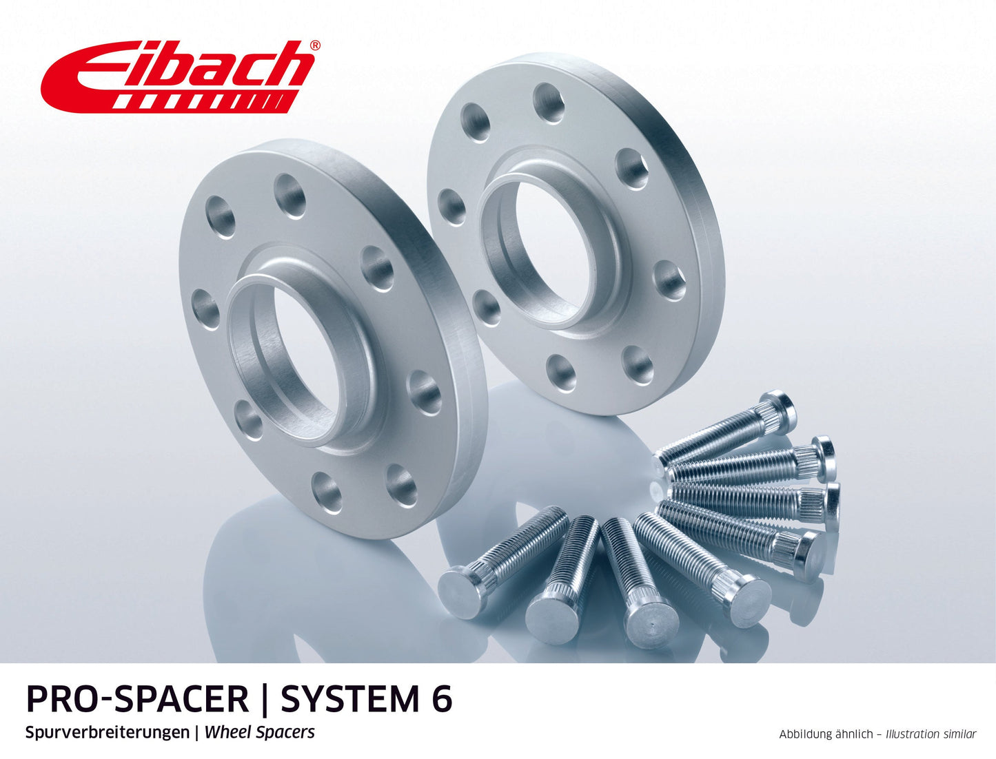 Eibach Pro-Spacer Kit (Pair Of Spacers) 10mm Per Spacer (System 6) S90-6-10-013 (Silver) at £126.87