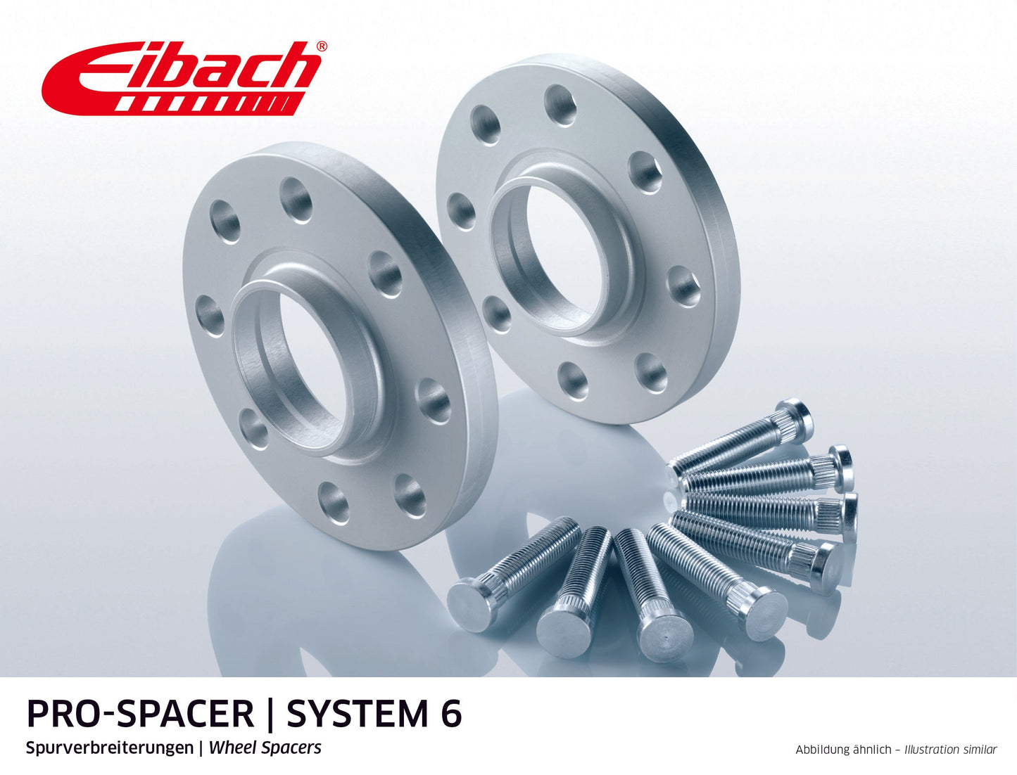 Eibach Pro-Spacer Kit (Pair Of Spacers) 15mm Per Spacer (System 6) S90-6-15-033 (Silver) at £131.68