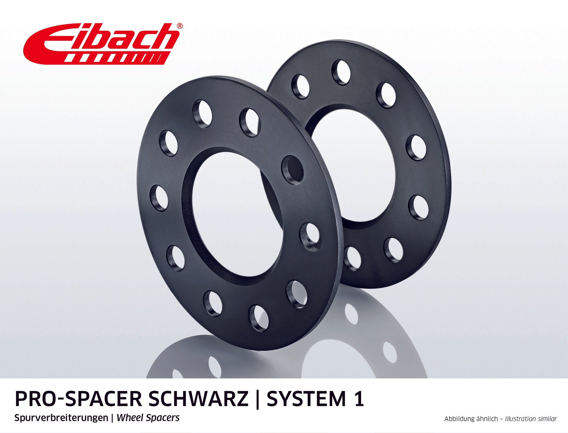 Eibach Pro-Spacer Kit (Pair Of Spacers) 8mm Per Spacer (System 1) S90-1-08-003-B (Black) at £60.22