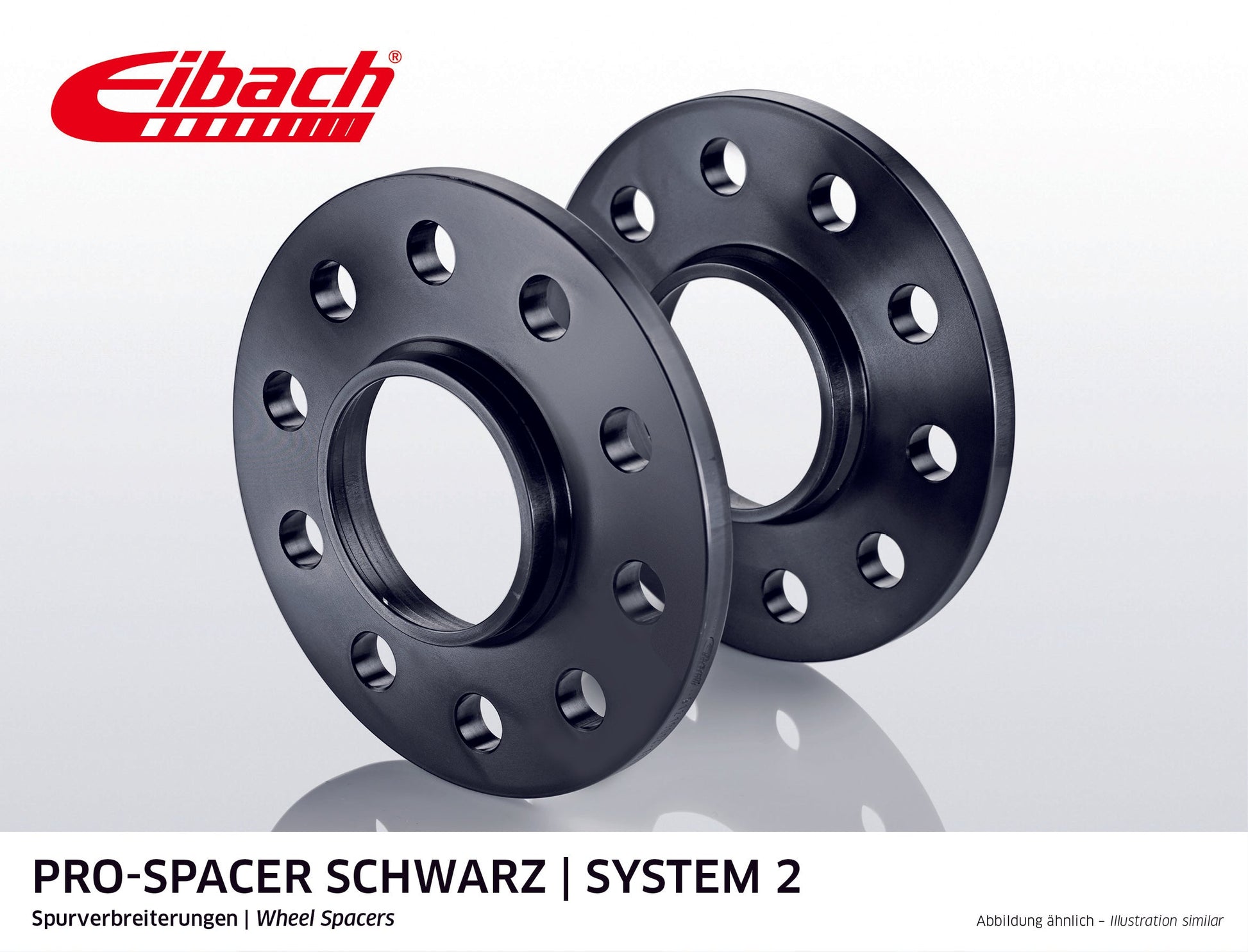 Eibach Pro-Spacer Kit (Pair Of Spacers) 10mm Per Spacer (System 2) S90-2-10-002-B (Black) at £103.59