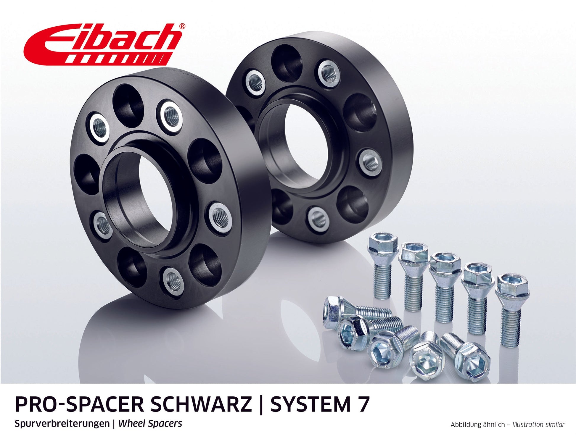 Eibach Pro-Spacer Kit (Pair Of Spacers) 25mm Per Spacer (System 7) S90-7-25-050-B (Black) at £236.88