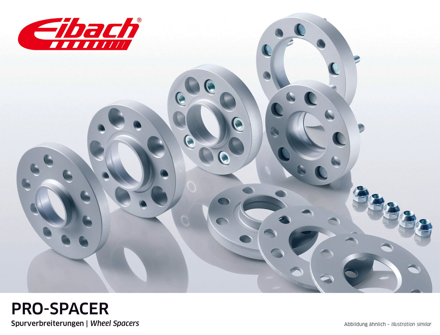 Eibach Pro-Spacer Kit (Pair Of Spacers) 9mm Per Spacer (System 6N) S90-6-09-005-N-B (Black) at £135.70